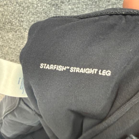 Lands End Starfish Pants Women 2X Black Pintuck Straight Leg Comfort Plus Size - Picture 8 of 10